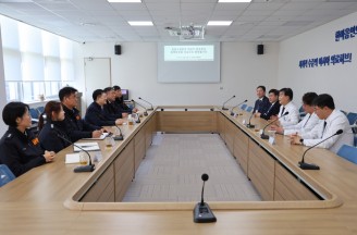 이상기 창원소방본부장, 관내 응급의료센터 방문